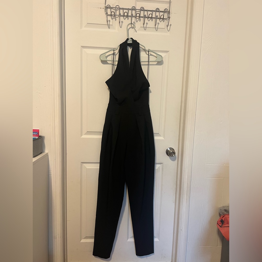 Lita Elegant Black Halter Jumpsuit